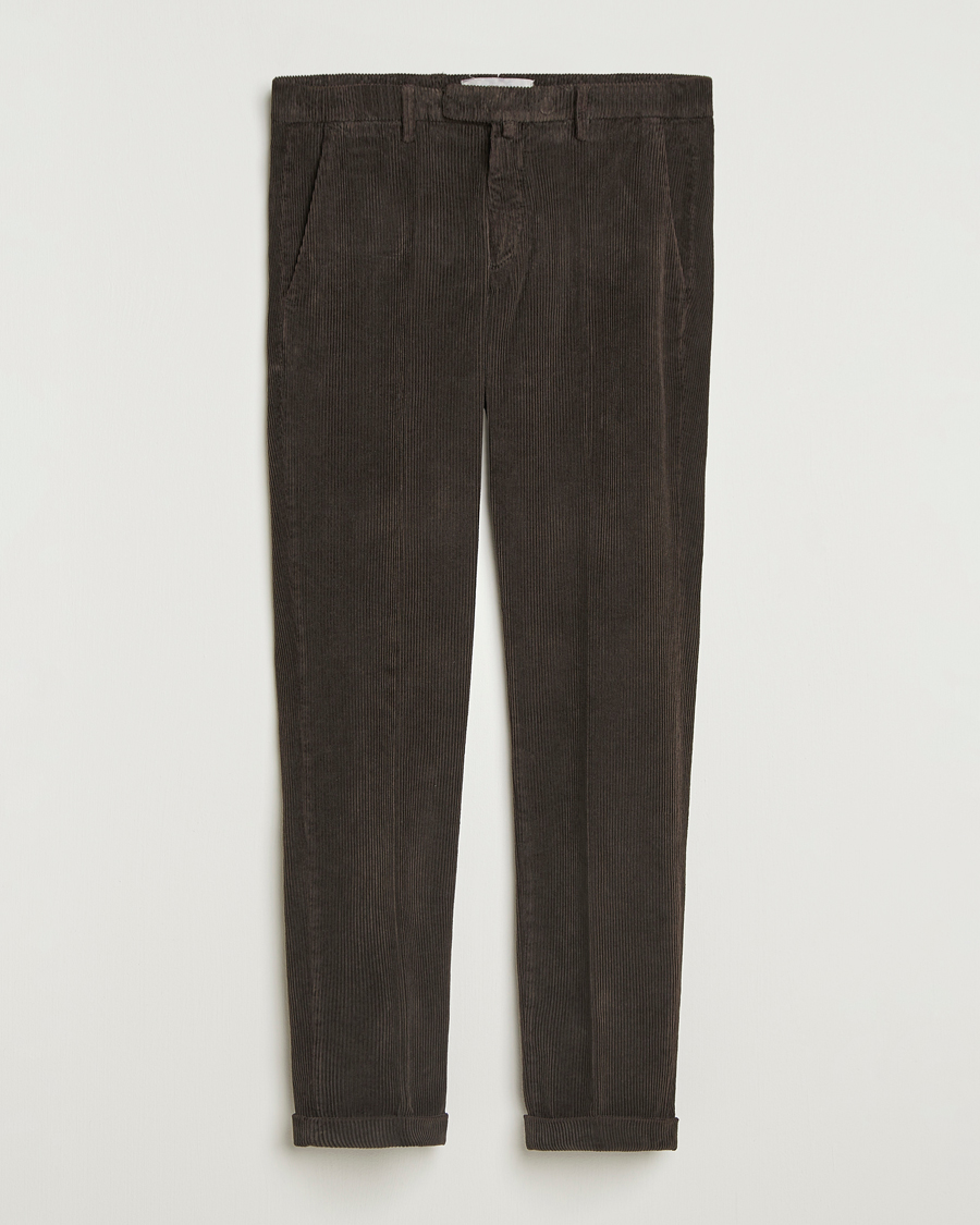 Herr | Byxor | Briglia 1949 | Slim Fit Corduroy Trousers Dark Brown