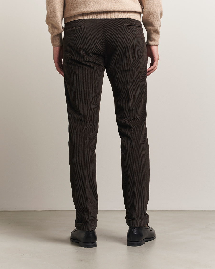 Herr | Byxor | Briglia 1949 | Slim Fit Corduroy Trousers Dark Brown