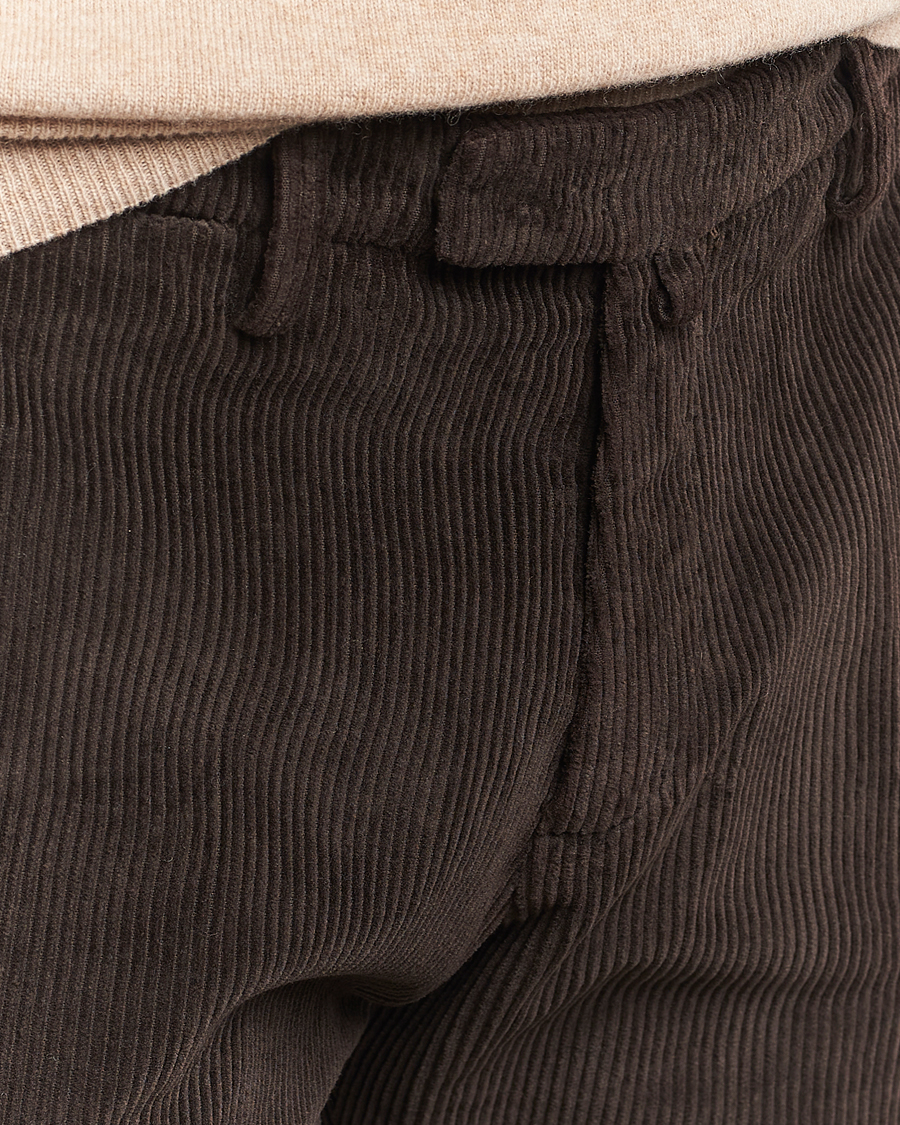 Herr | Byxor | Briglia 1949 | Slim Fit Corduroy Trousers Dark Brown