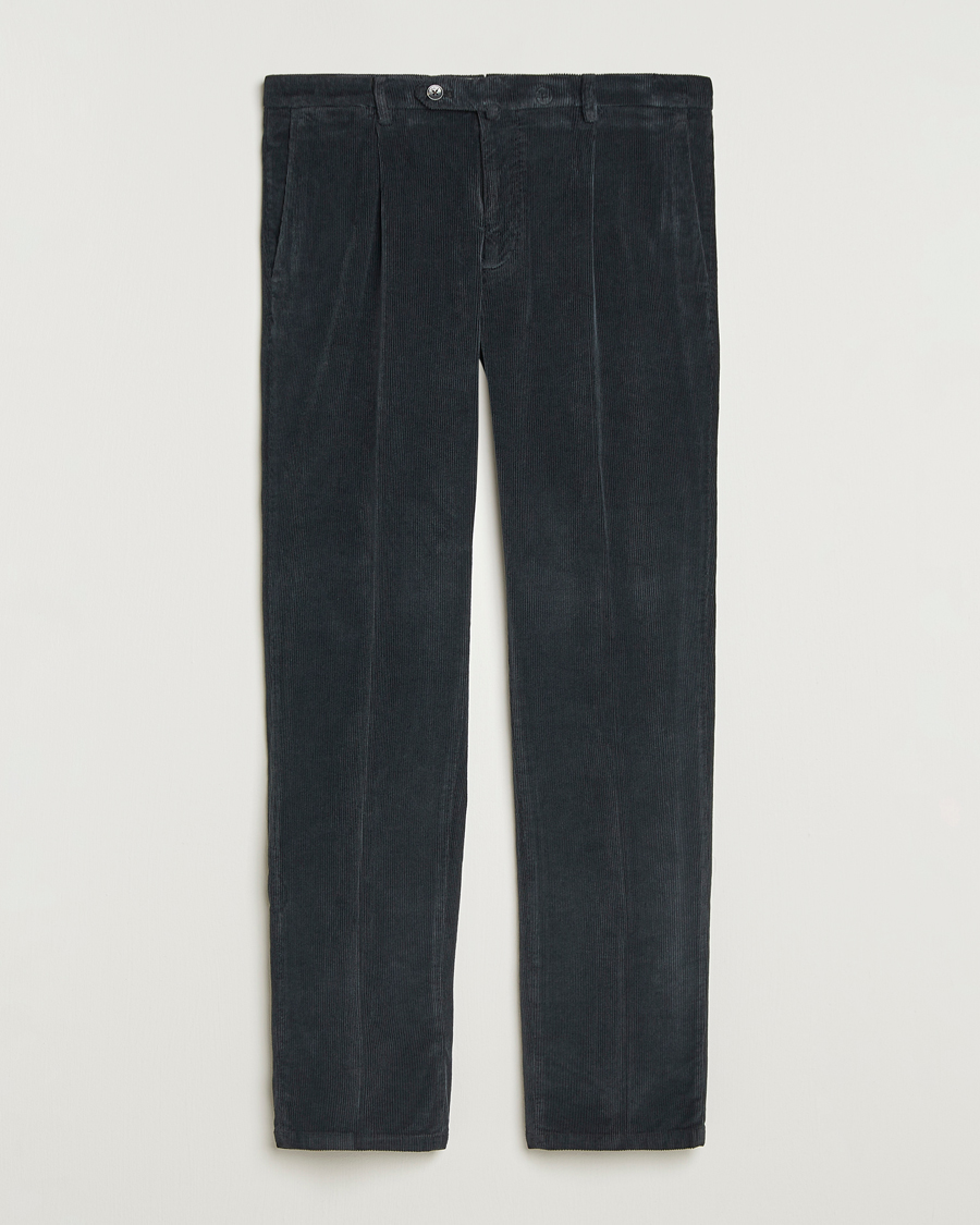 Herr | Byxor | Briglia 1949 | Easy Fit Corduroy Trousers Black