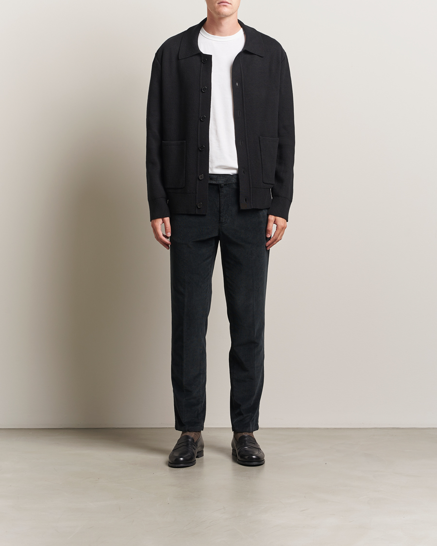 Herr | Byxor | Briglia 1949 | Easy Fit Corduroy Trousers Black