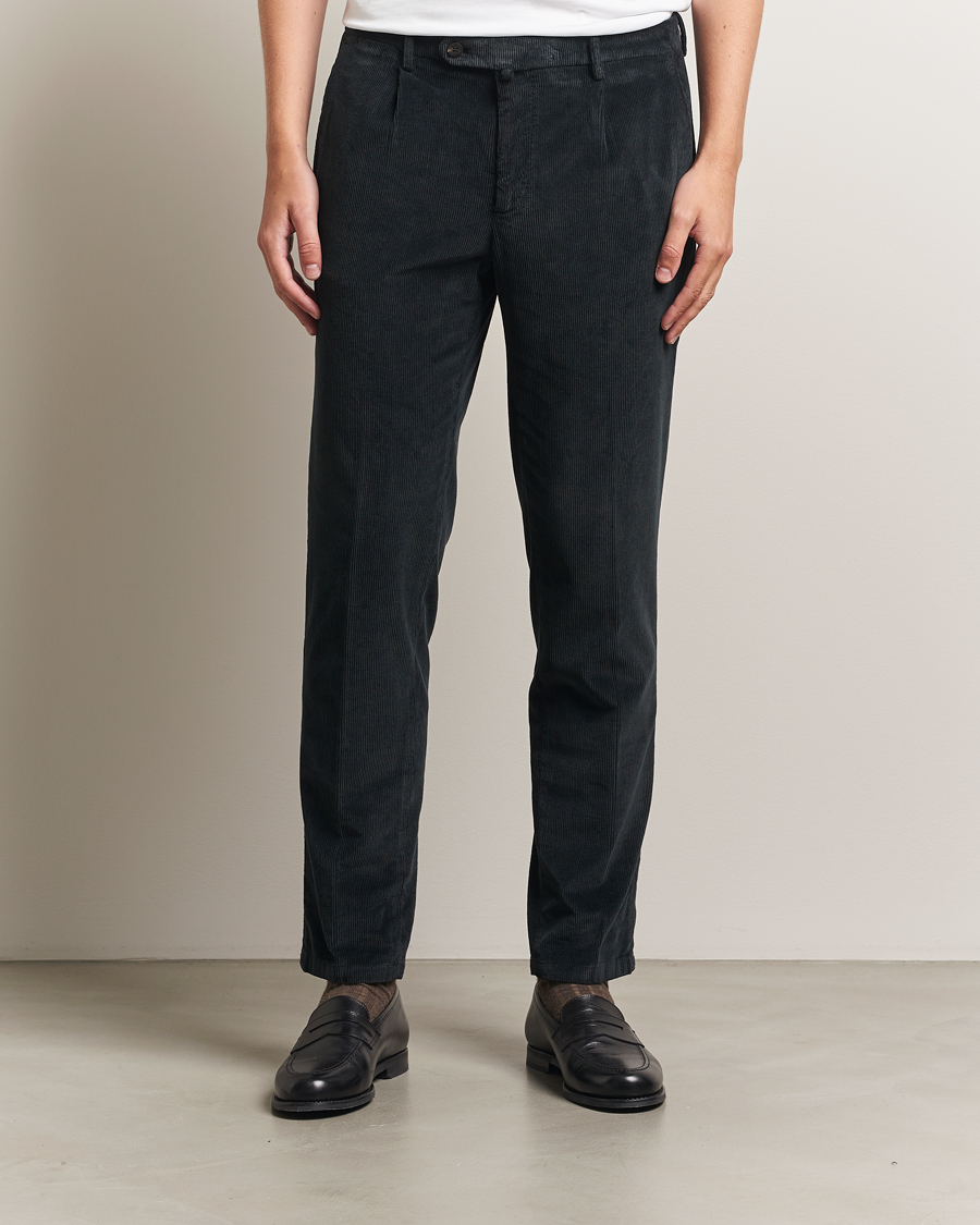 Herr | Byxor | Briglia 1949 | Easy Fit Corduroy Trousers Black