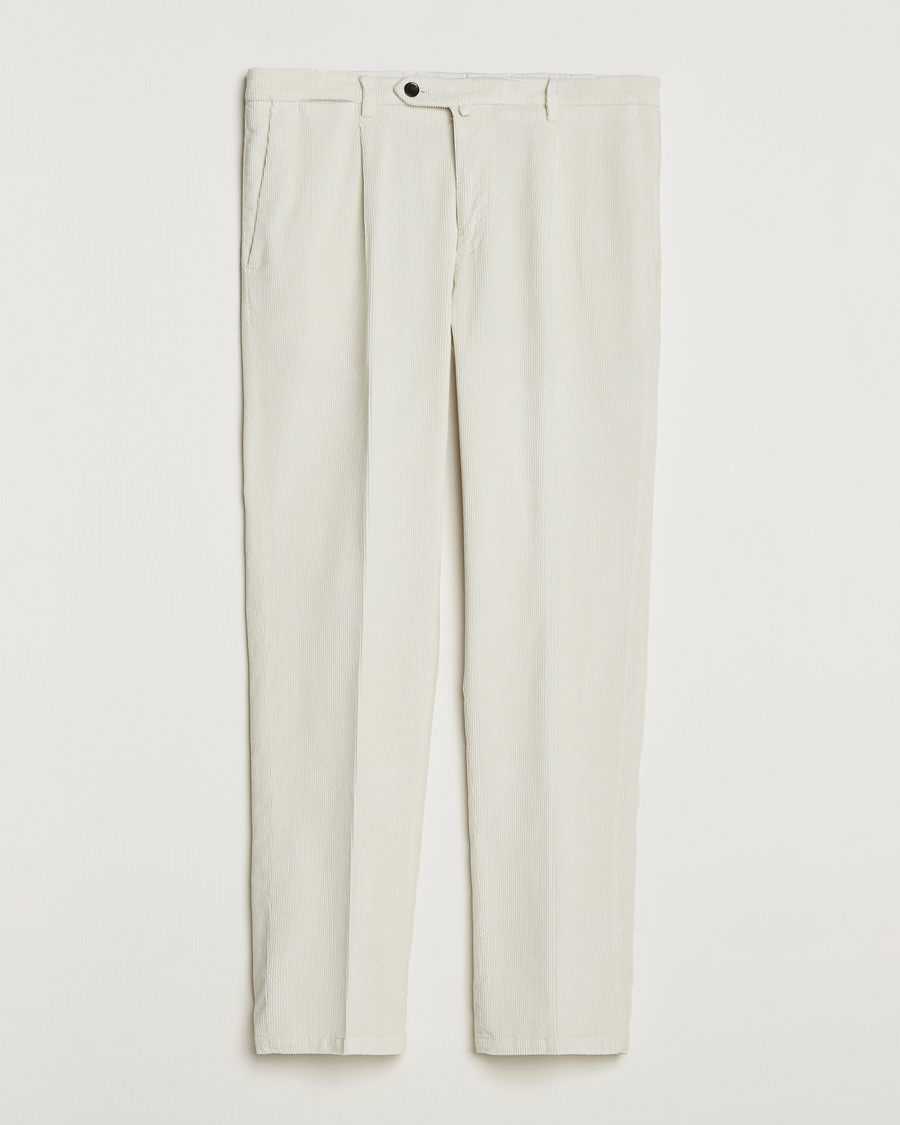 Herr | Byxor | Briglia 1949 | Easy Fit Corduroy Trousers Off White