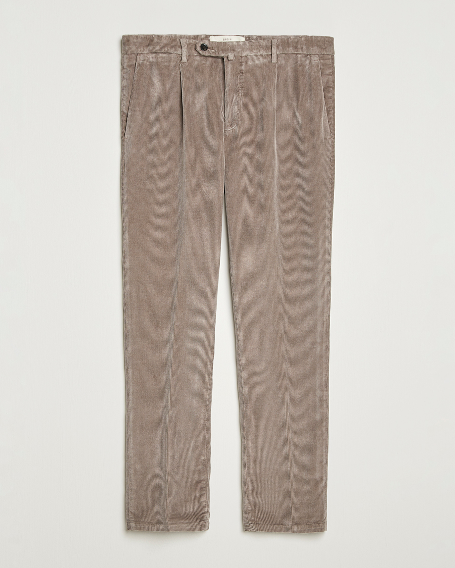 Herr | Byxor | Briglia 1949 | Easy Fit Corduroy Trousers Taupe