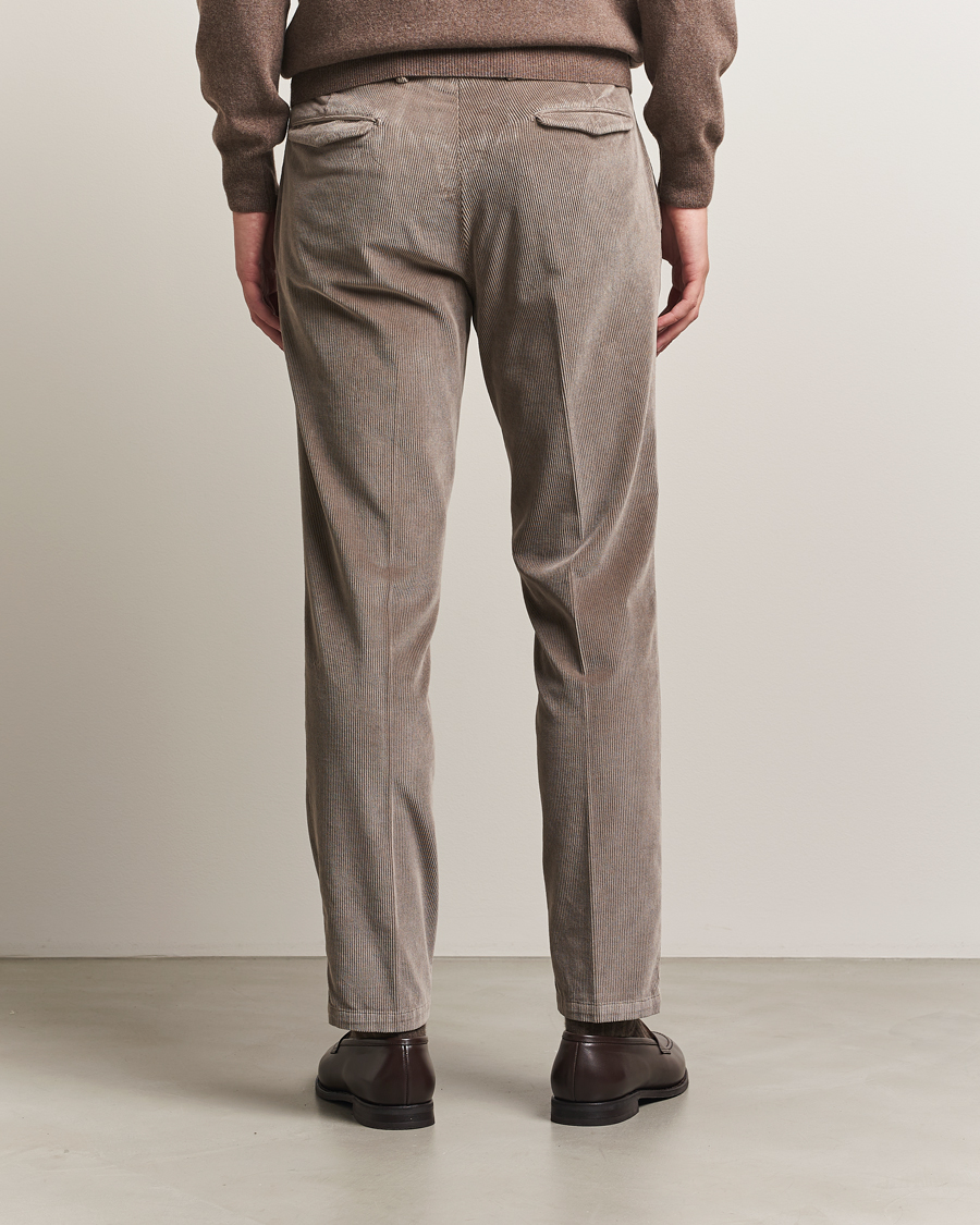 Herr | Byxor | Briglia 1949 | Easy Fit Corduroy Trousers Taupe