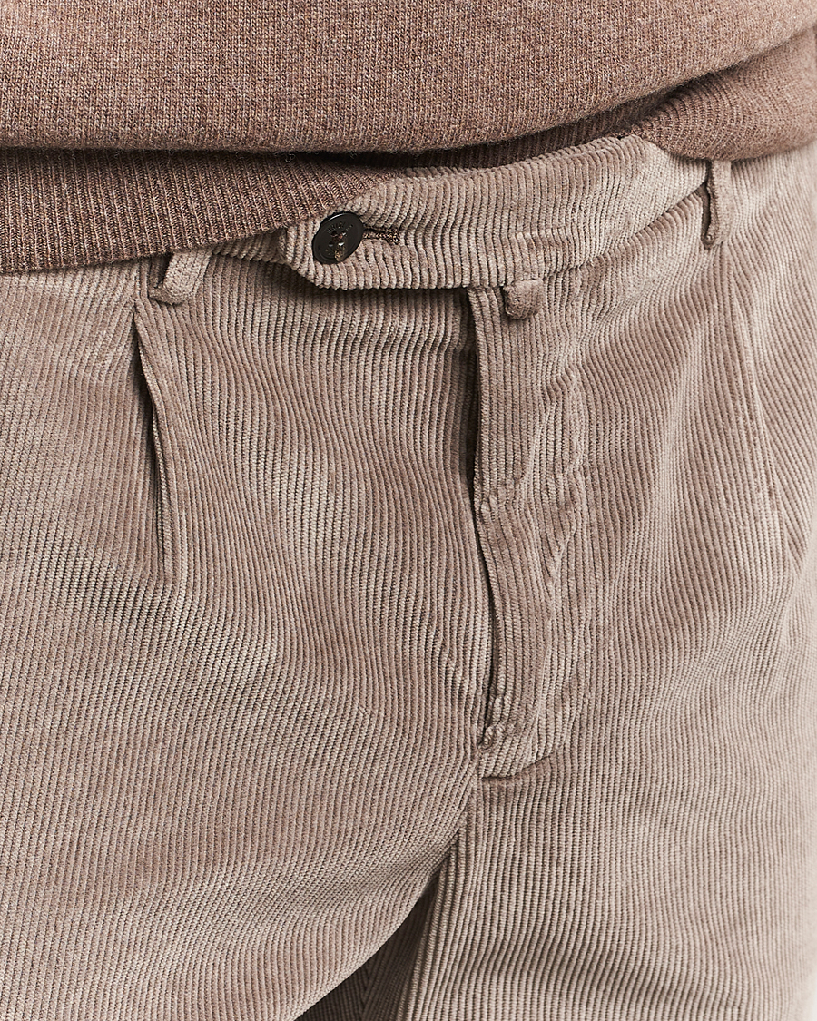 Herr | Byxor | Briglia 1949 | Easy Fit Corduroy Trousers Taupe