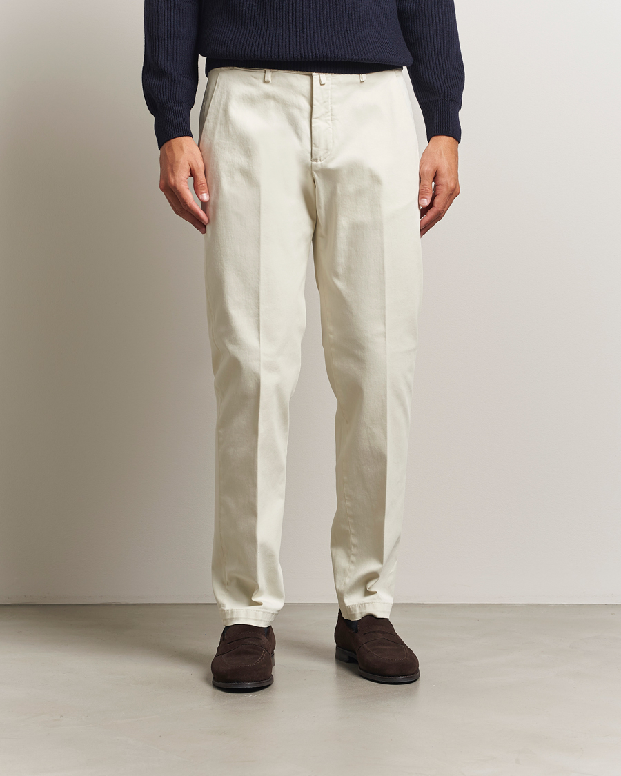 Herr | Byxor | Briglia 1949 | Soho Tailored Easy Fit Chino Off White