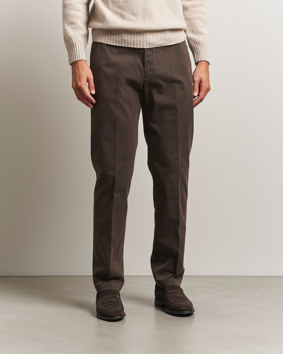 Herr | Byxor | Briglia 1949 | Soho Tailored Easy Fit Chino Brown