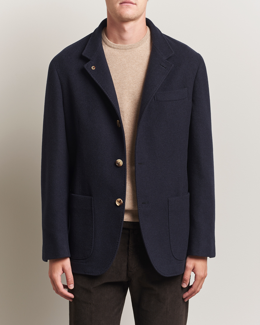 Herr | Jackor | Brunello Cucinelli | Cashmere City Jacket Navy