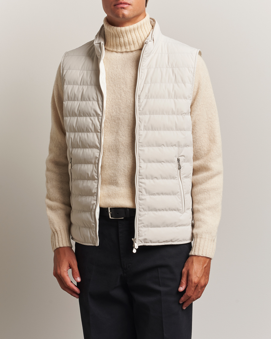 Herr | Jackor | Brunello Cucinelli | Nylon Gilet Light Beige