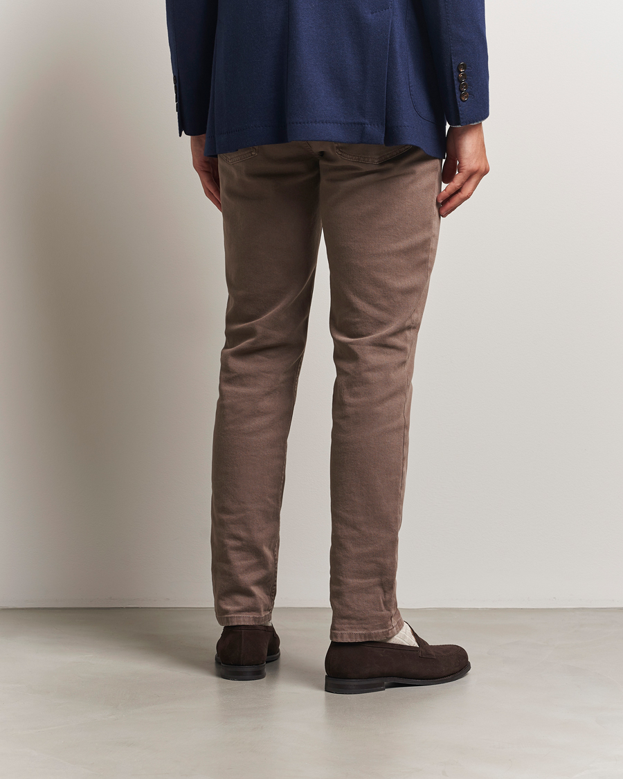 Herr | Byxor | Brunello Cucinelli | Slim Fit Bull Denim Pants Light Beige