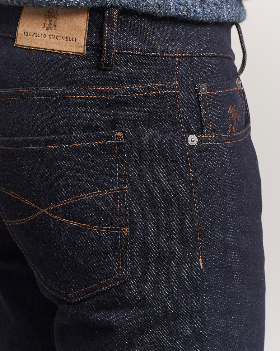 Herr | Jeans | Brunello Cucinelli | Traditional Fit Jeans Dark Indigo