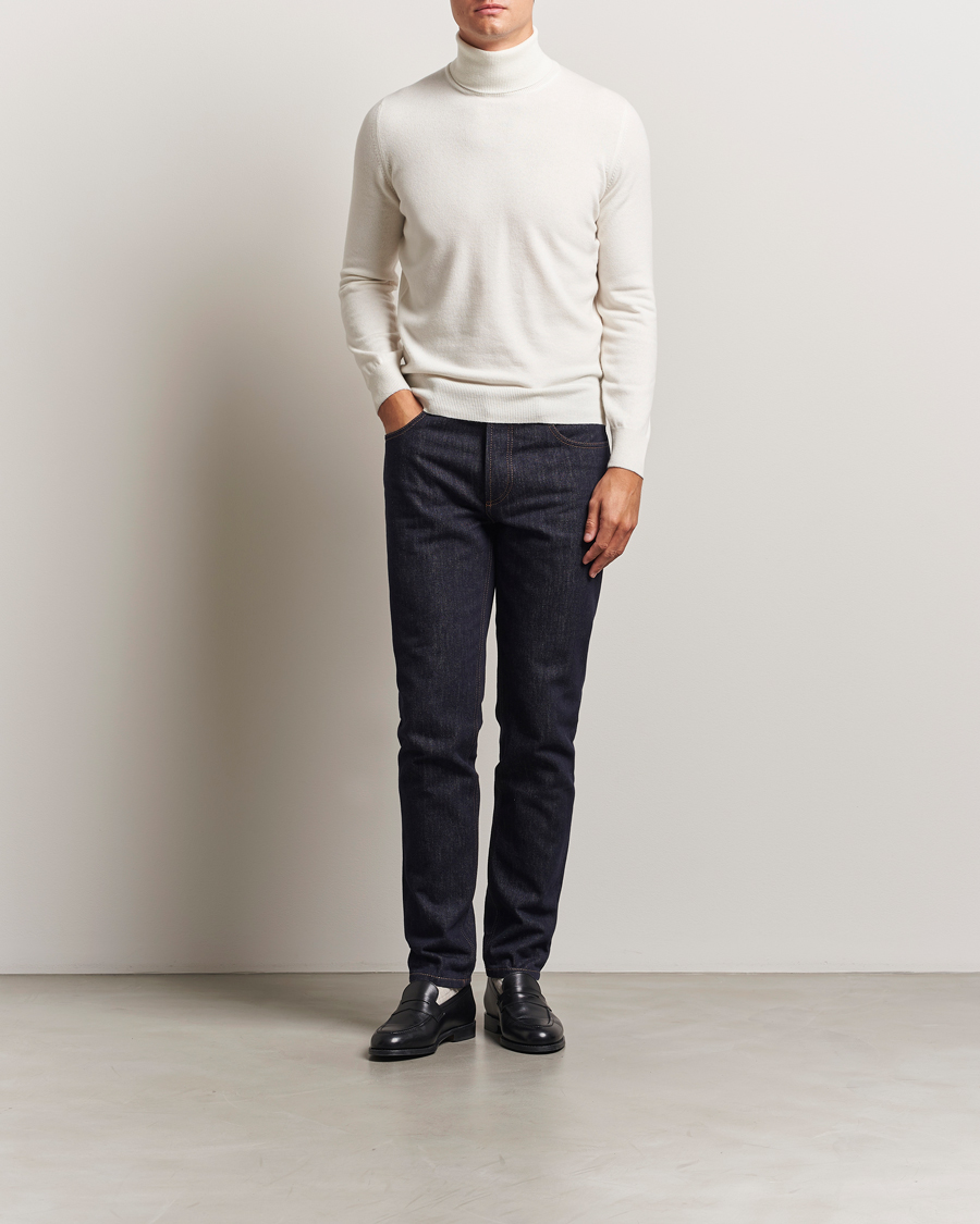 Herr | Tröjor | Brunello Cucinelli | 2 Ply Cashmere Rollneck Panama