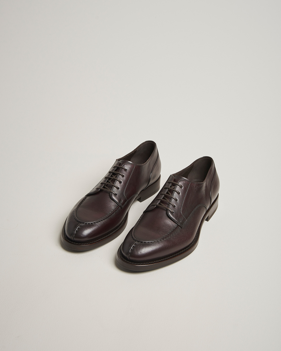 Herr | Derbys | Brunello Cucinelli | Moc Toe Derby Dark Brown Calf
