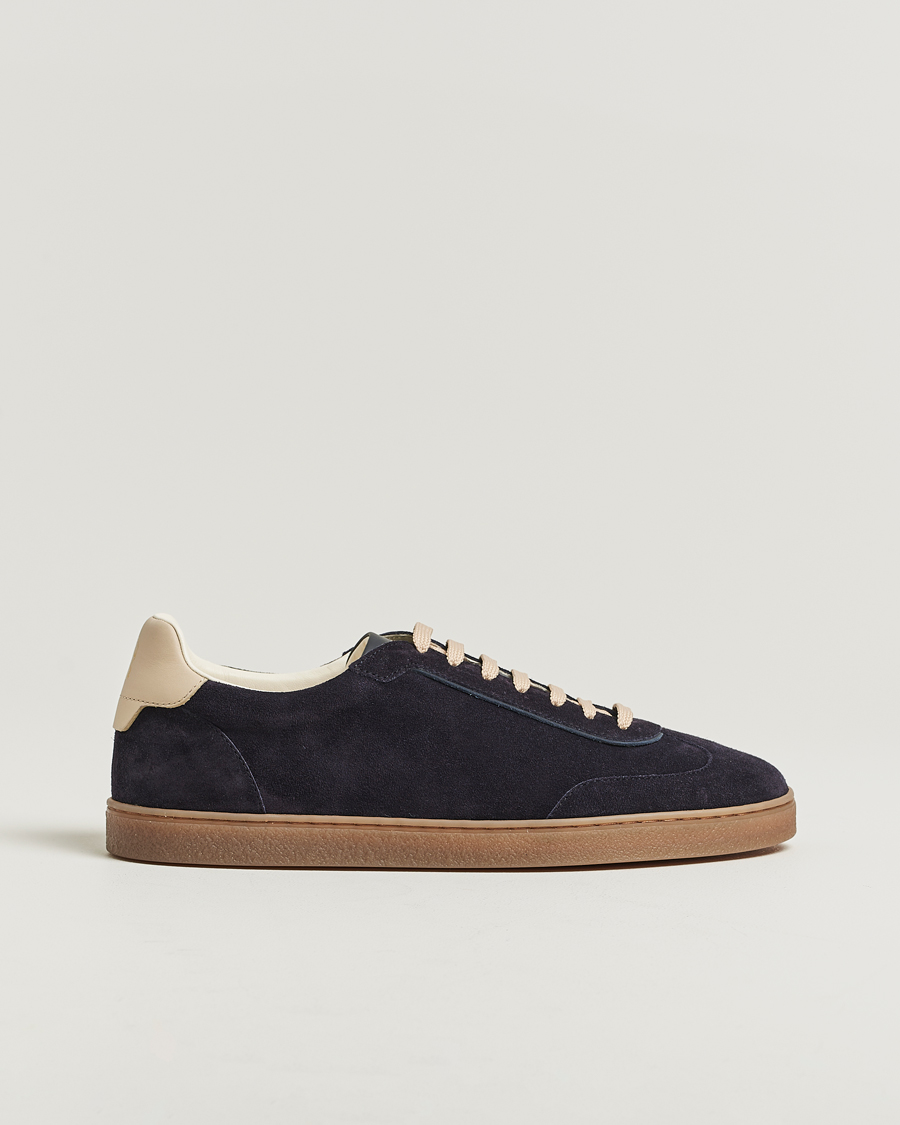Herr | Sneakers | Brunello Cucinelli | Classic Sneakers Navy Suede