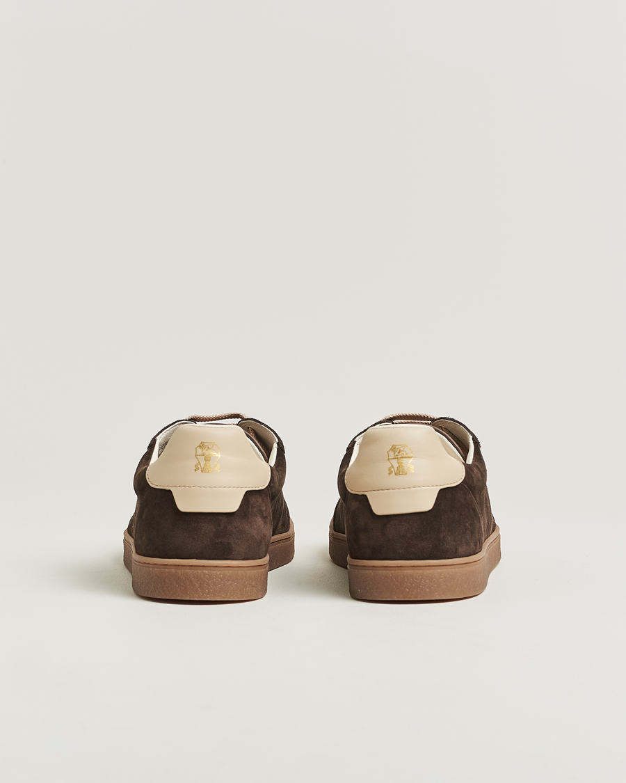 Herr | Sneakers | Brunello Cucinelli | Classic Sneakers Dark Brown Suede