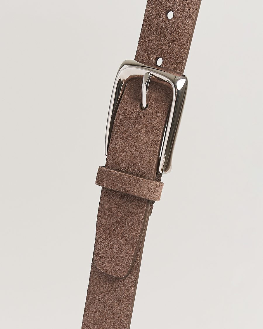 Herr | Bälten | Brunello Cucinelli | Suede Belt Dark Brown