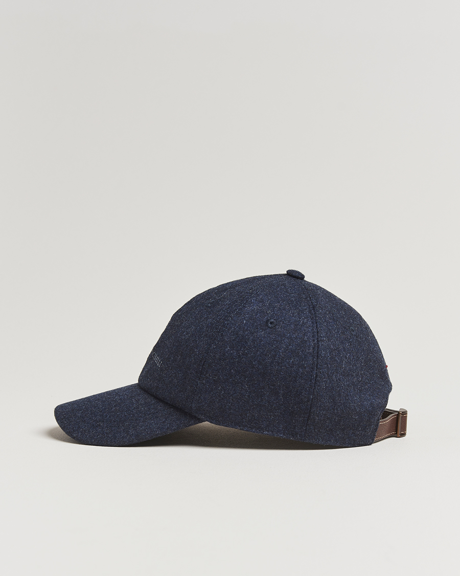 Herr | Hattar & kepsar | Brunello Cucinelli | Flannel Cap Navy