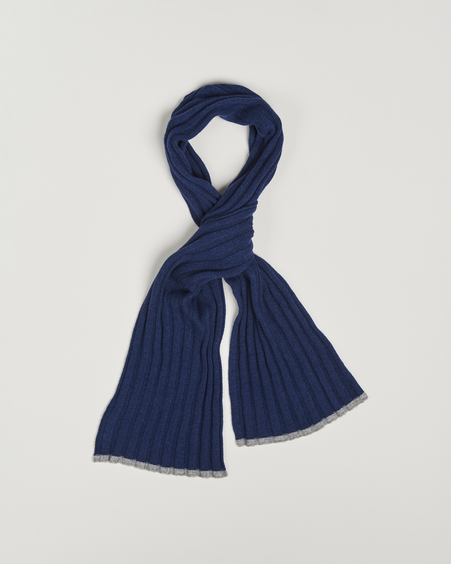 Herr | Halsdukar | Brunello Cucinelli | Wool/Cashmere Scarf Navy