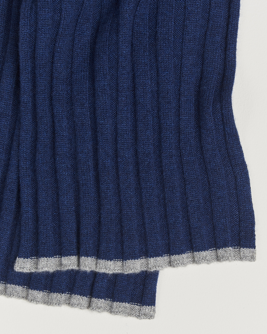 Herr | Halsdukar | Brunello Cucinelli | Wool/Cashmere Scarf Navy