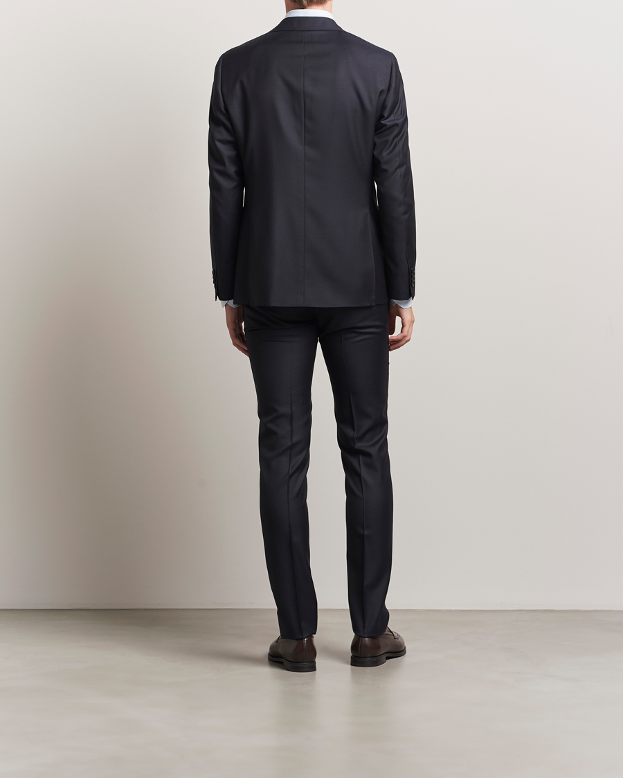 Herr | Kostymer | Canali | Capri Wool 130s Suit Dark Blue