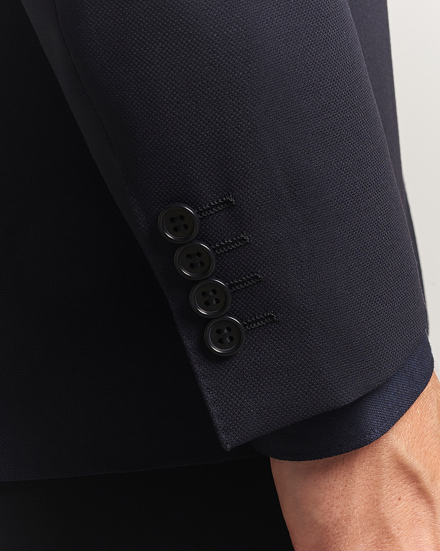 Herr | Kavajer | Canali | Travel Wool Blazer Navy