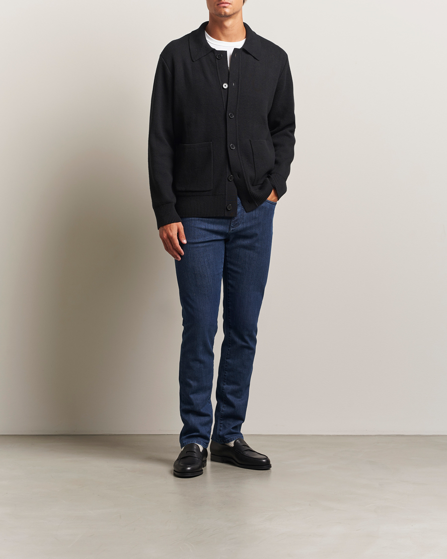 Herr | Jeans | Canali | Slim Fit Jeans Mid Blue Wash