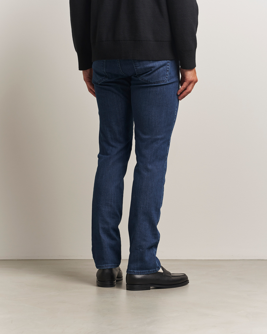 Herr | Jeans | Canali | Slim Fit Jeans Mid Blue Wash