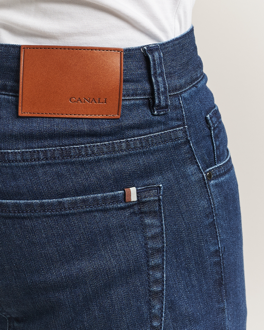 Herr | Jeans | Canali | Slim Fit Jeans Mid Blue Wash