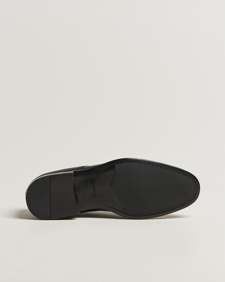 Herr | Derbys | Canali | Cap Toe Derby Black Calf