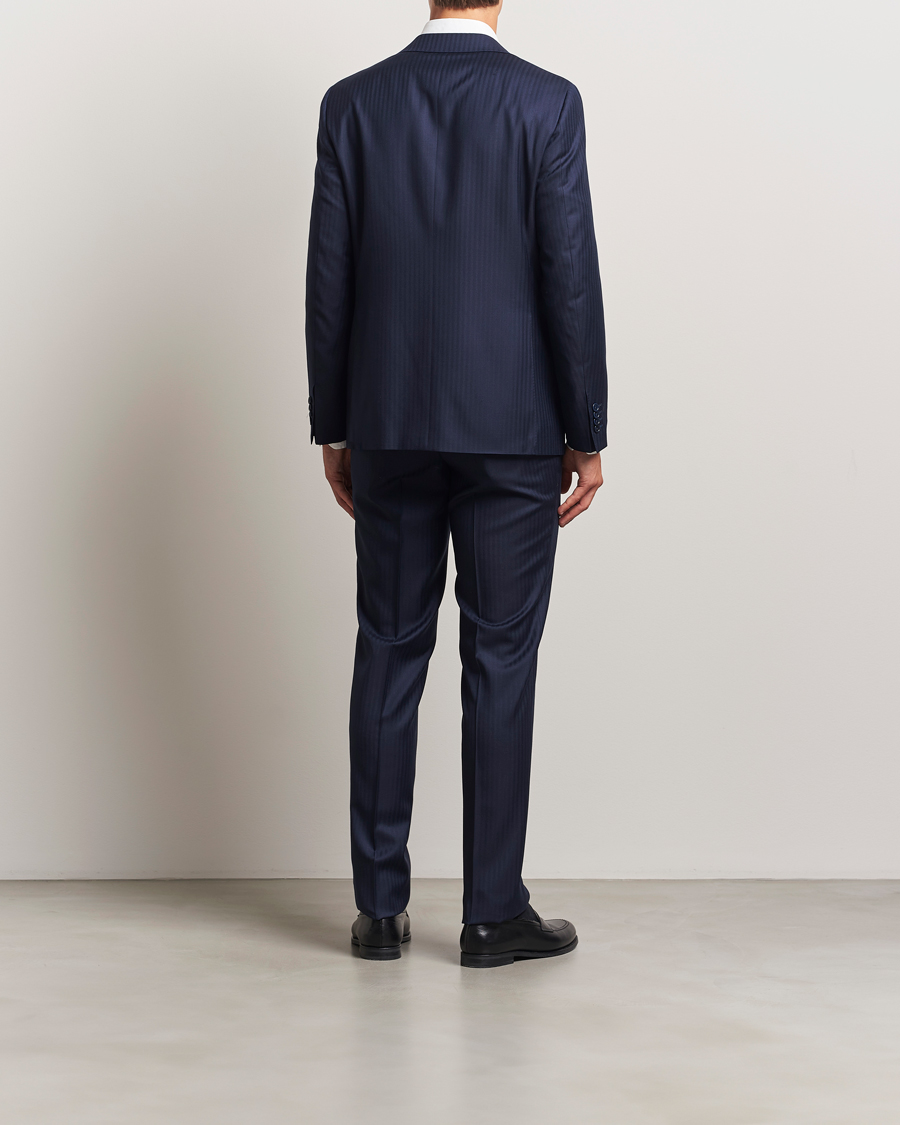 Herr | Kostymer | Canali | Capri Wool Suit Navy