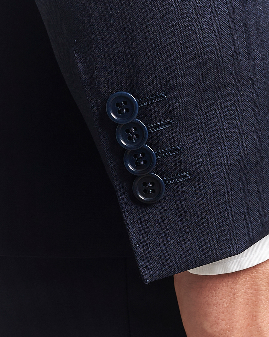 Herr | Kostymer | Canali | Capri Wool Suit Navy