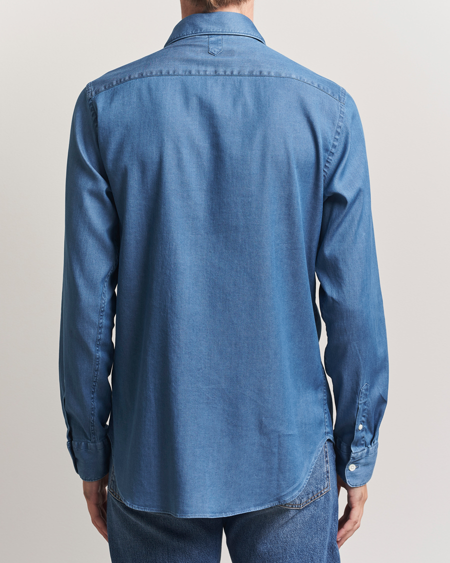 Herr | Skjortor | Canali | Denim Shirt Stone Wash