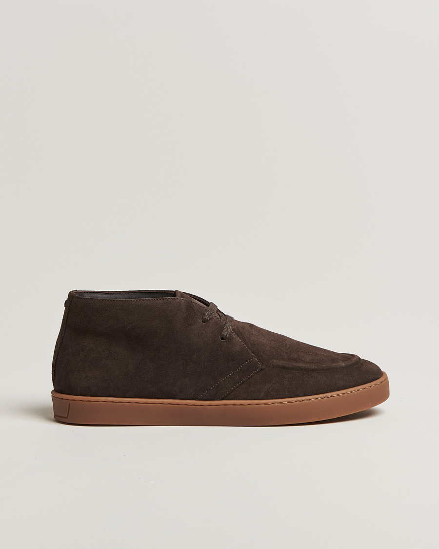 Herr | Kängor | Canali | Chukka Boots Dark Brown Suede