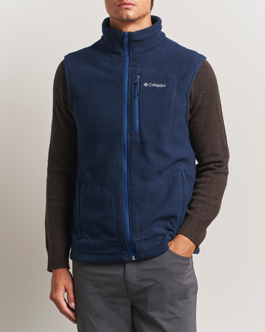 Herr | Tröjor | Columbia | Fast Trek Full Zip Fleece Vest Collegiate Navy