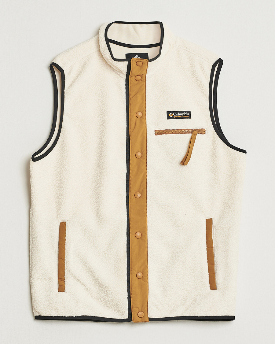 Herr | Västar | Columbia | Helvetia Half Snap Fleece Vest Chalk