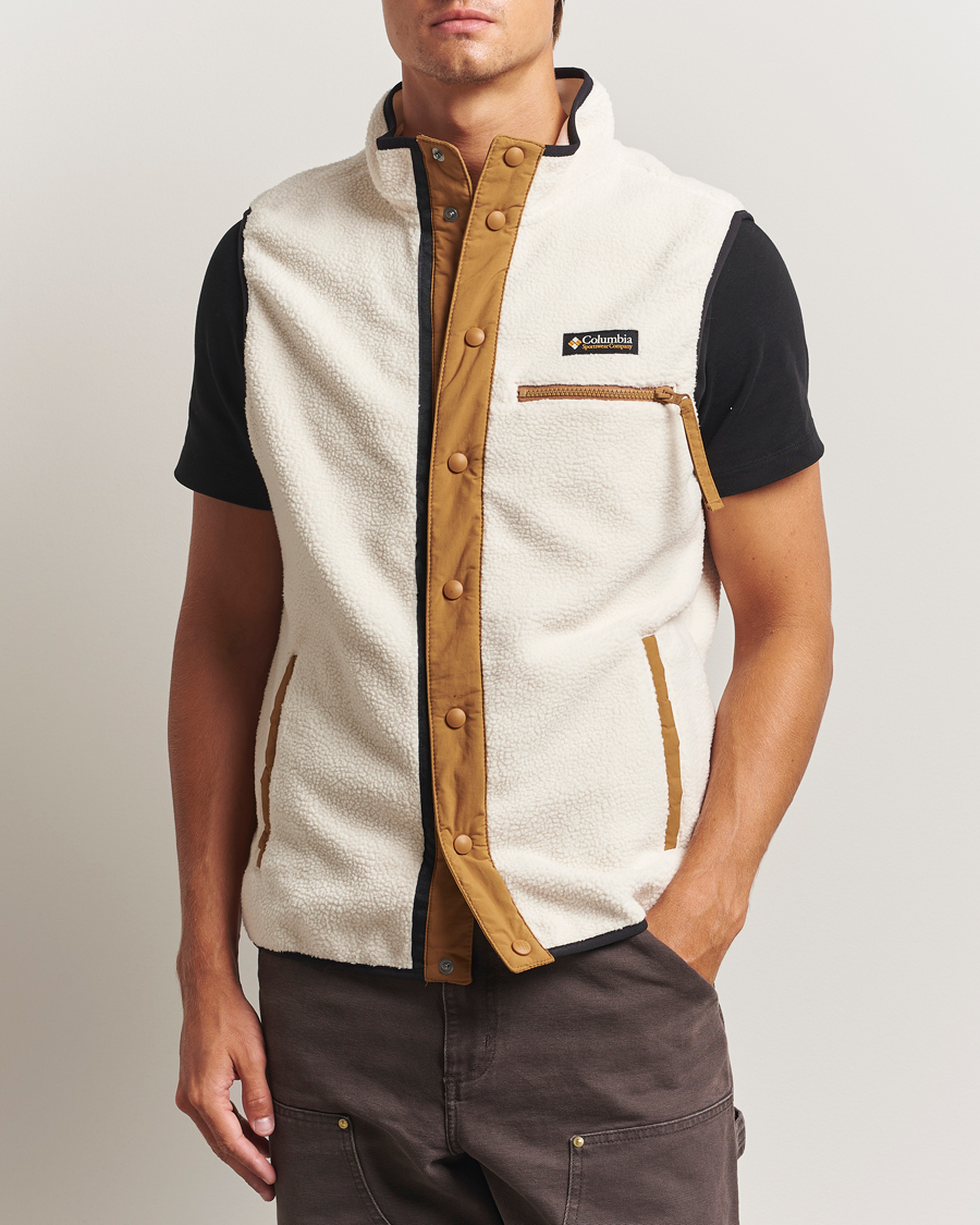 Herr | Västar | Columbia | Helvetia Half Snap Fleece Vest Chalk