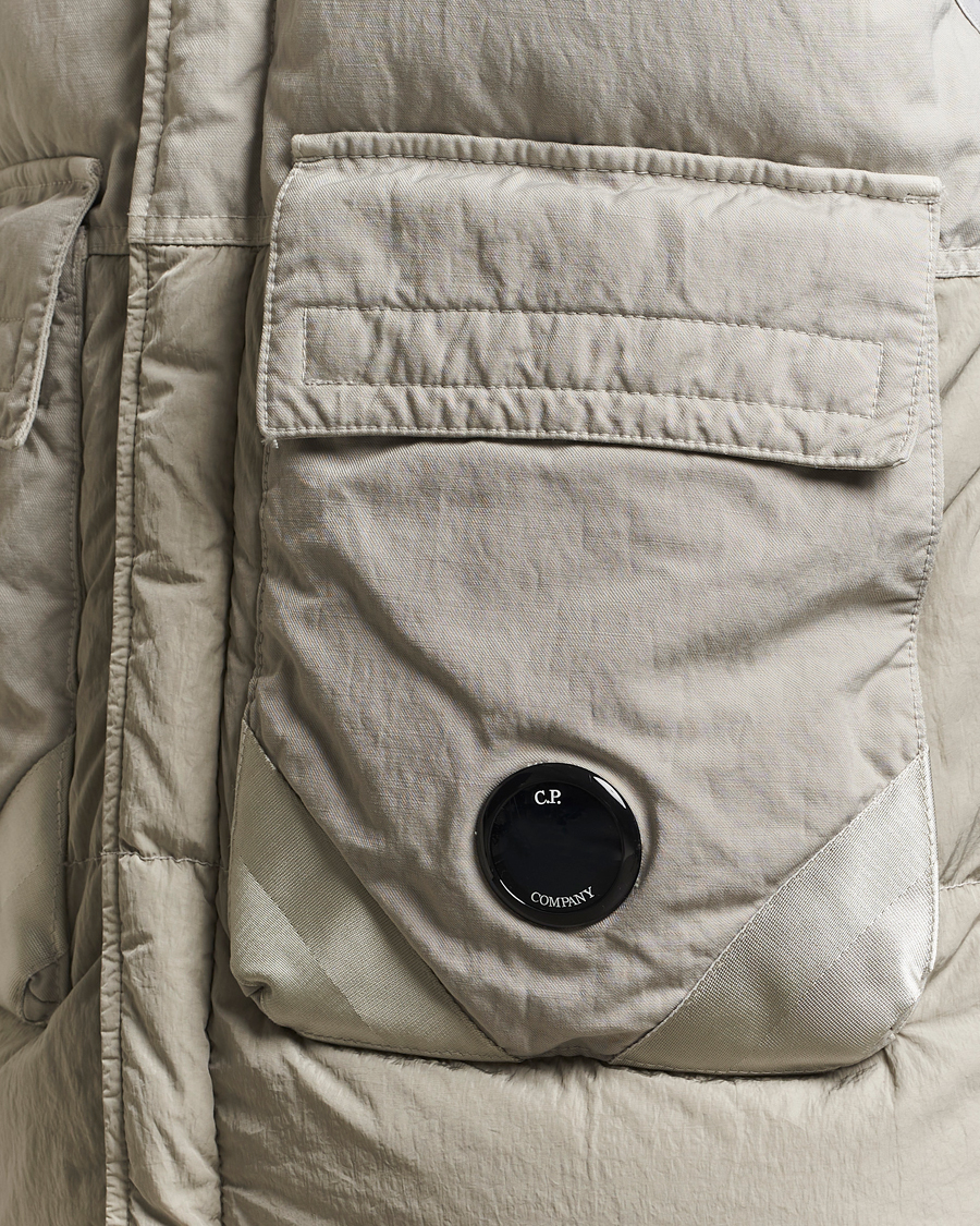 Herr | Västar | C.P. Company | Eco Chrome Mixed Down Vest Light Grey