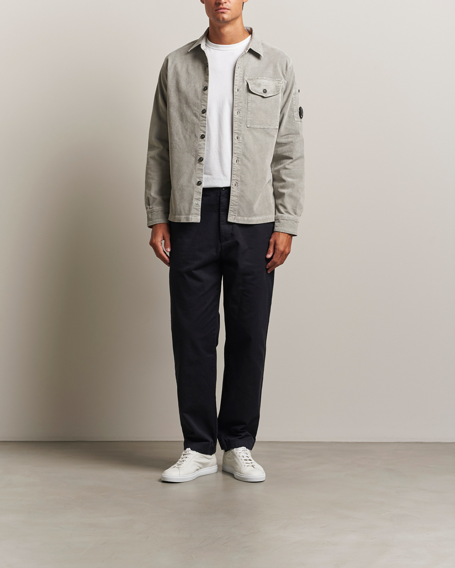 Herr | Skjortor | C.P. Company | Corduroy Lens Overshirt Grey