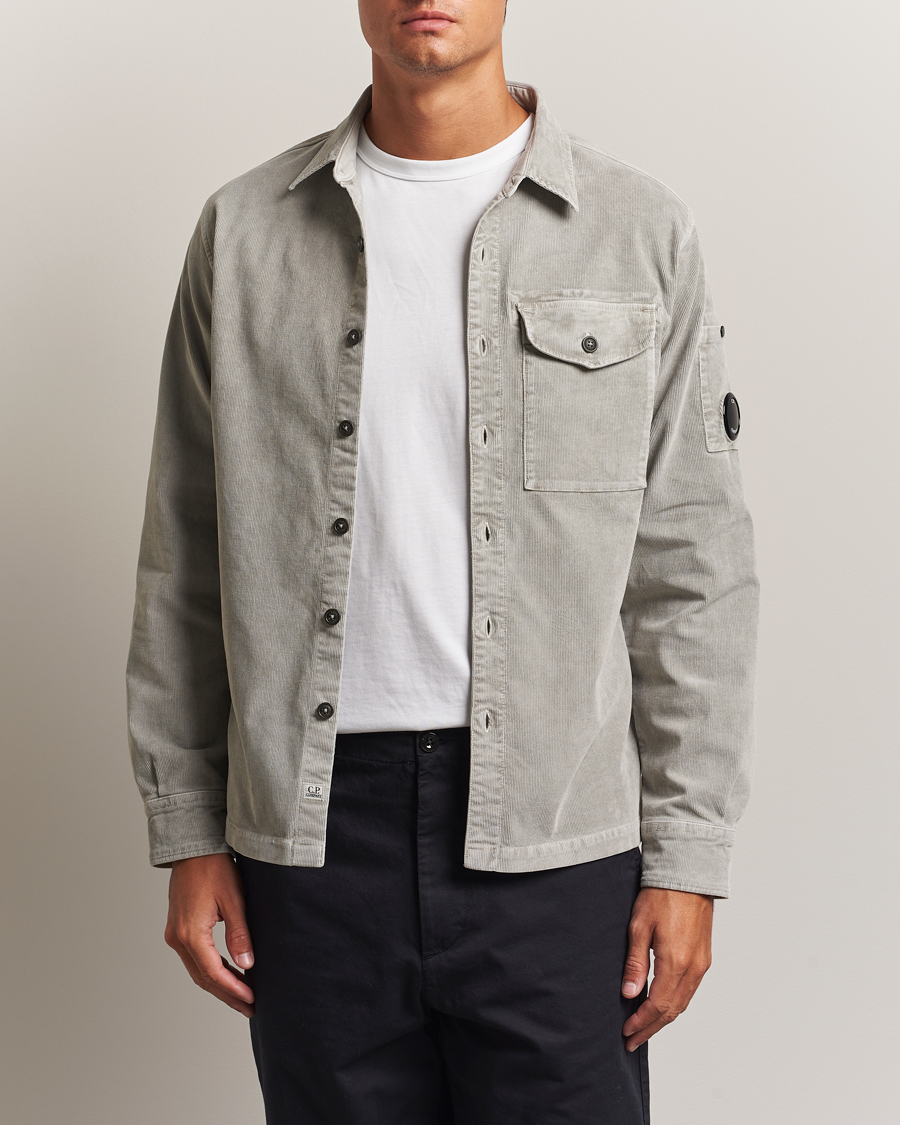 Herr | Skjortor | C.P. Company | Corduroy Lens Overshirt Grey