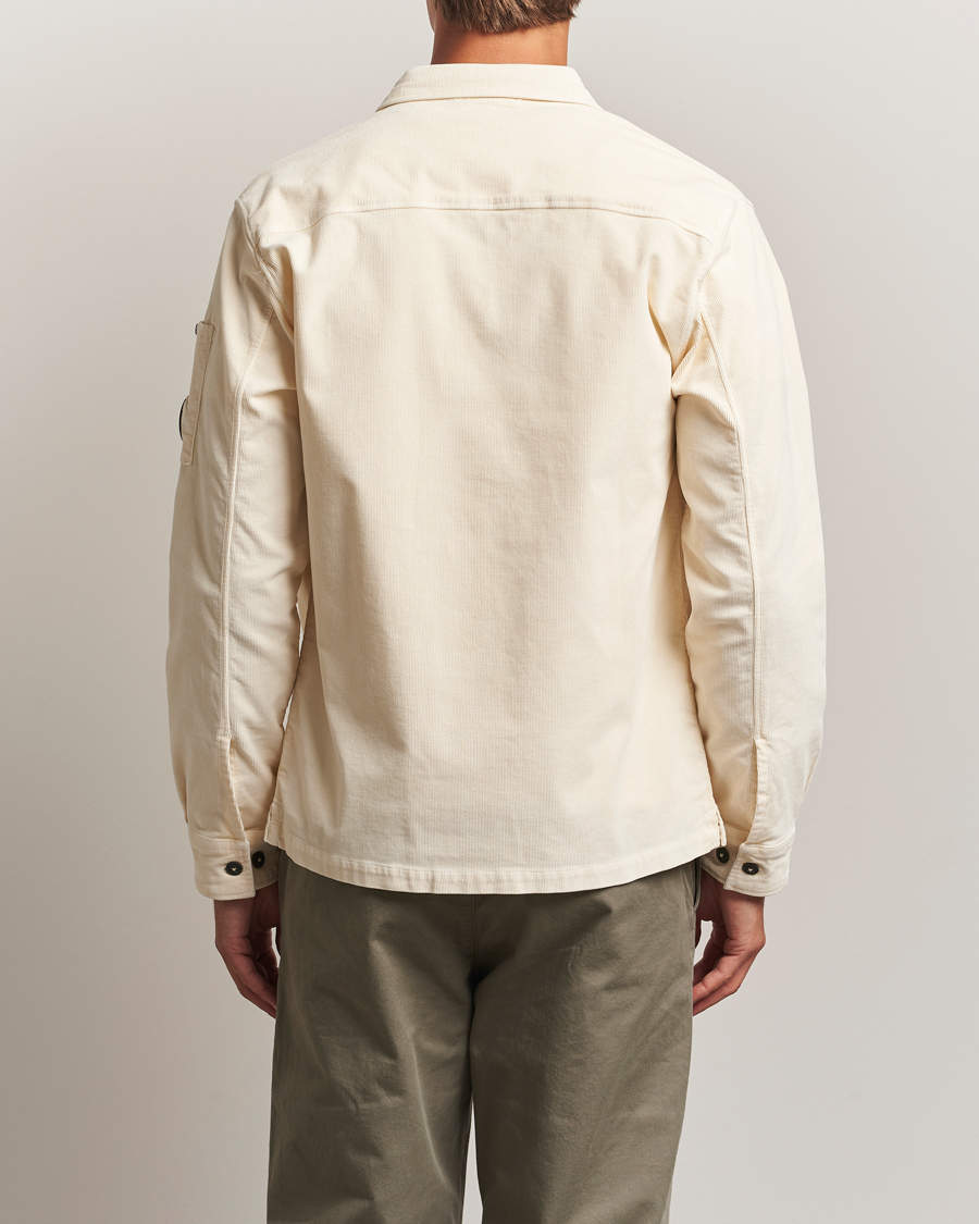 Herr | Skjortor | C.P. Company | Corduroy Lens Overshirt White