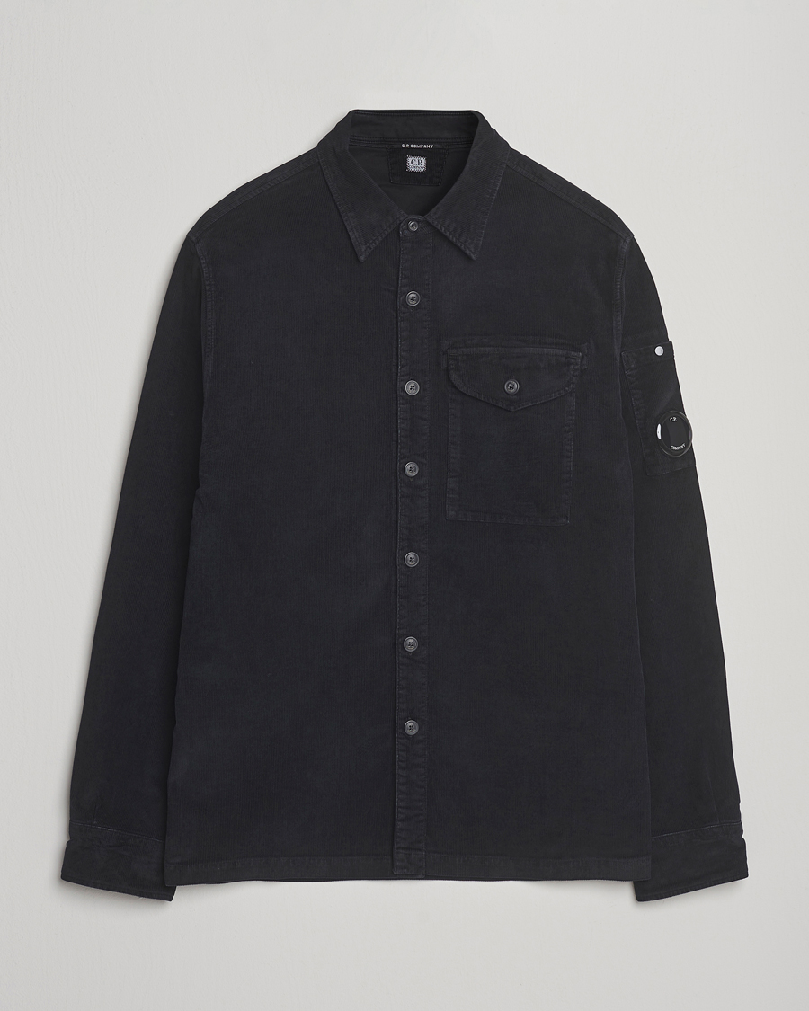Herr | Skjortor | C.P. Company | Corduroy Lens Overshirt Black
