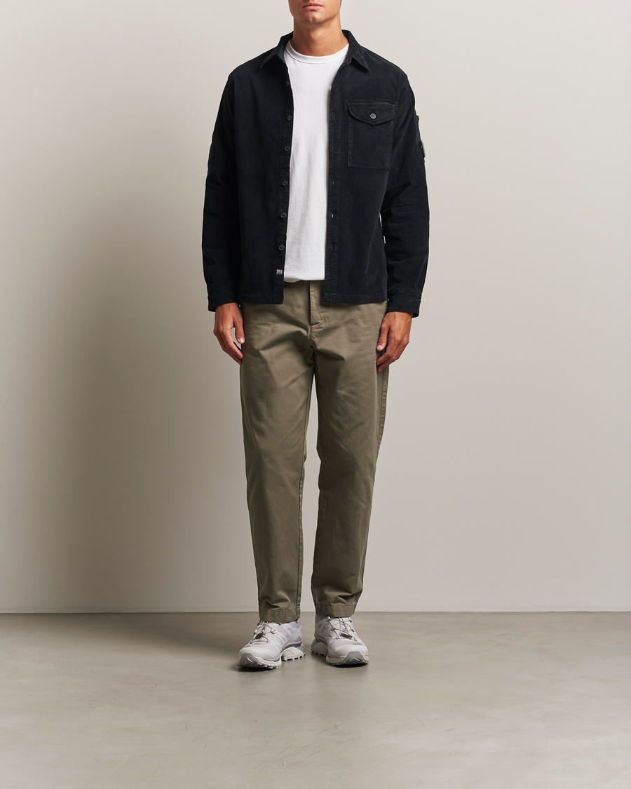 Herr | Skjortor | C.P. Company | Corduroy Lens Overshirt Black
