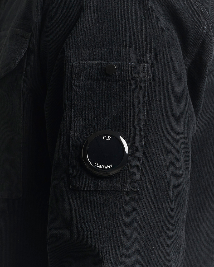 Herr | Skjortor | C.P. Company | Corduroy Lens Overshirt Black