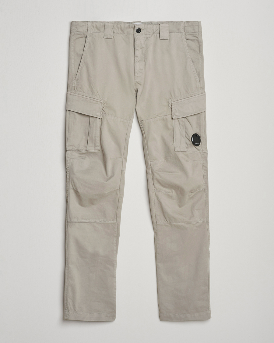 Herr | Byxor | C.P. Company | Stretch Satin Lens Cargo Pants Grey