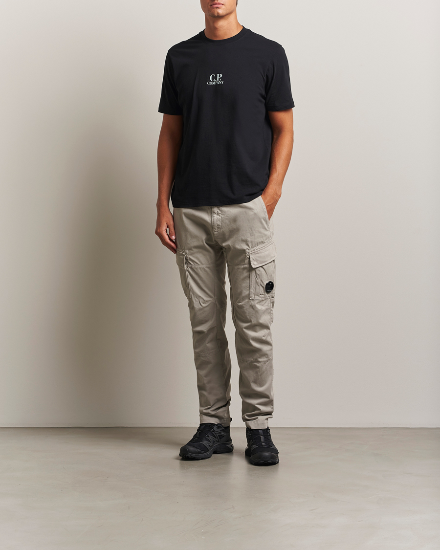 Herr | Byxor | C.P. Company | Stretch Satin Lens Cargo Pants Grey