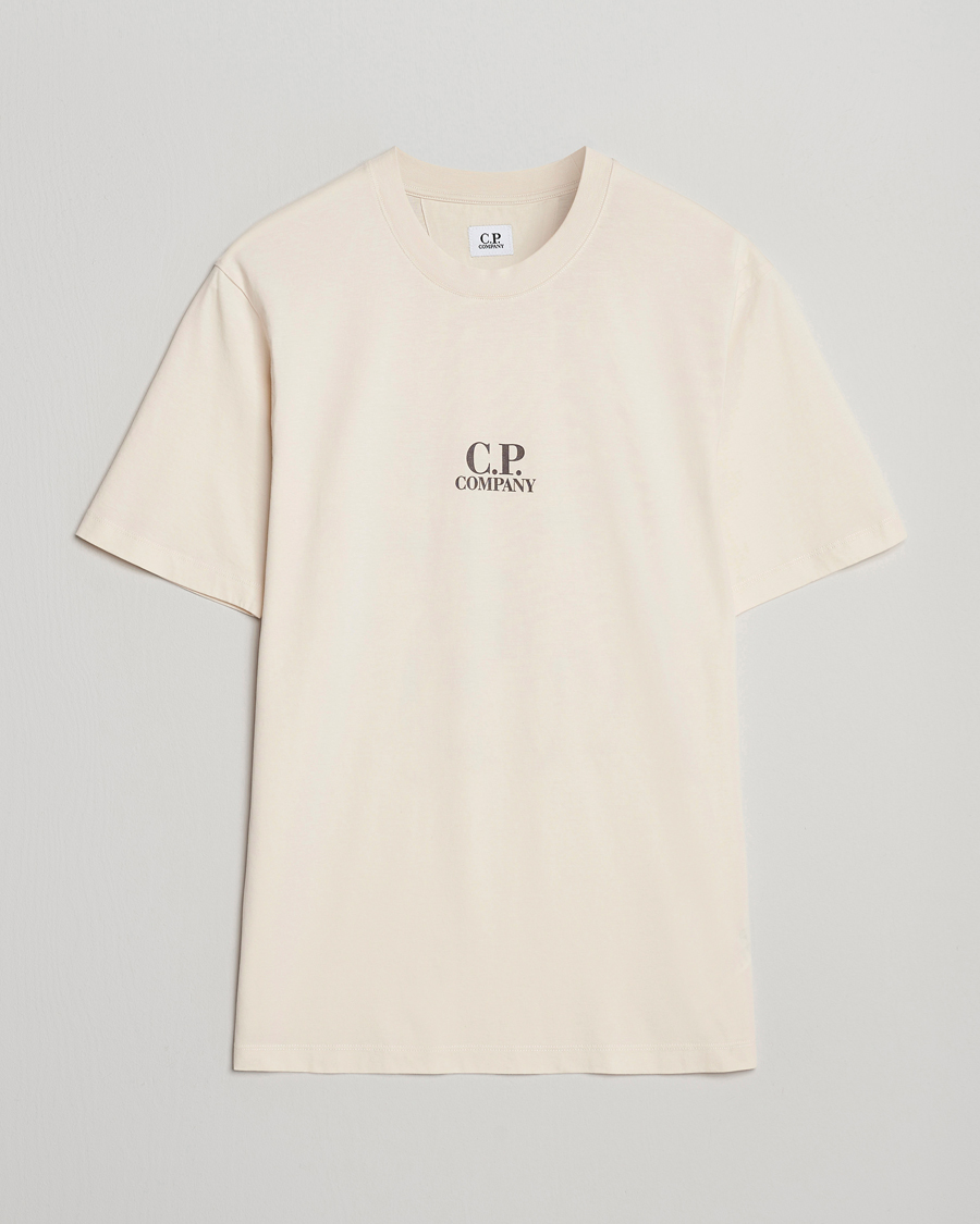 Herr | T-Shirts | C.P. Company | Jersey Back Logo T-Shirt Cream