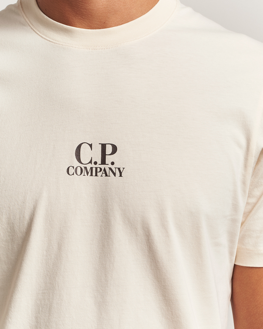 Herr | T-Shirts | C.P. Company | Jersey Back Logo T-Shirt Cream