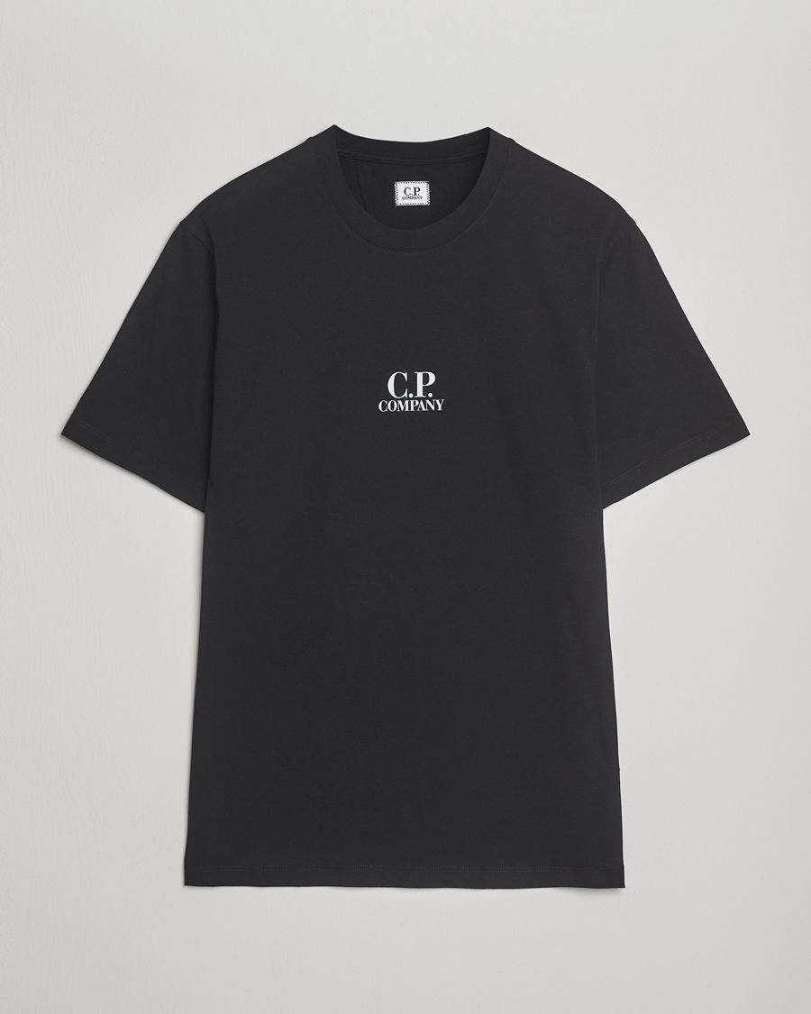 Herr | T-Shirts | C.P. Company | Jersey Back Logo T-Shirt Black