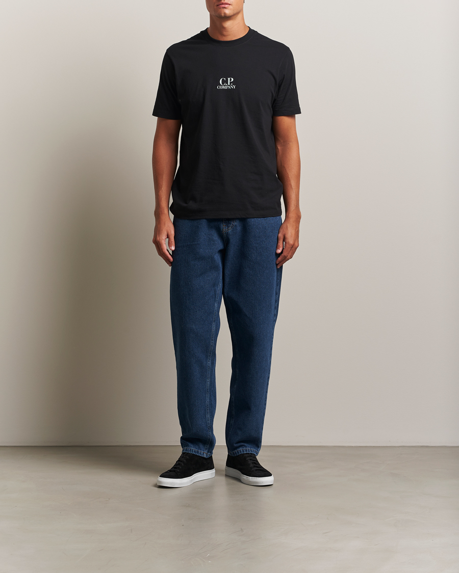 Herr | T-Shirts | C.P. Company | Jersey Back Logo T-Shirt Black
